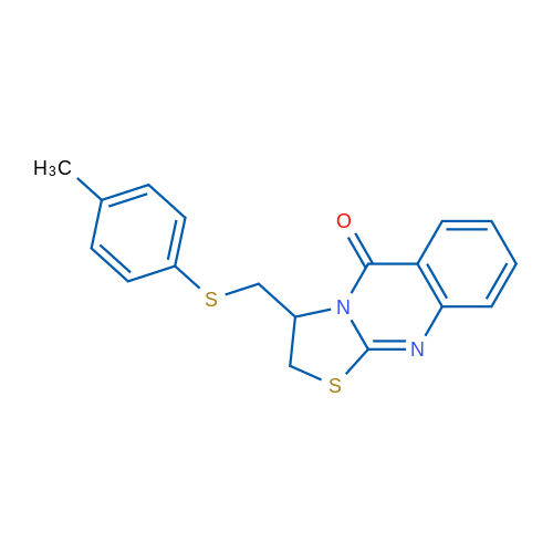 3-{[(4-methylphenyl)sulfanyl]methyl}-2H,3H,5H-[1,3]thiazolo[2,3-b]quinazolin-5-one 1g