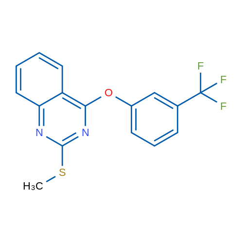 2-(Methylsulfanyl)-4-[3-(trifluoromethyl)phenoxy]quinazoline 1g