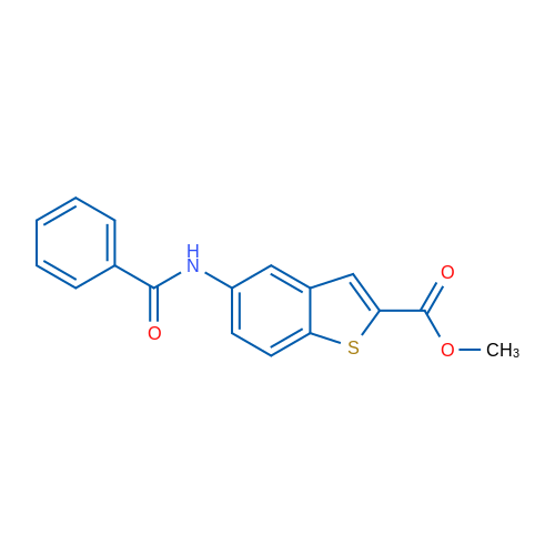 Methyl 5-benzamido-1-benzothiophene-2-carboxylate 1g