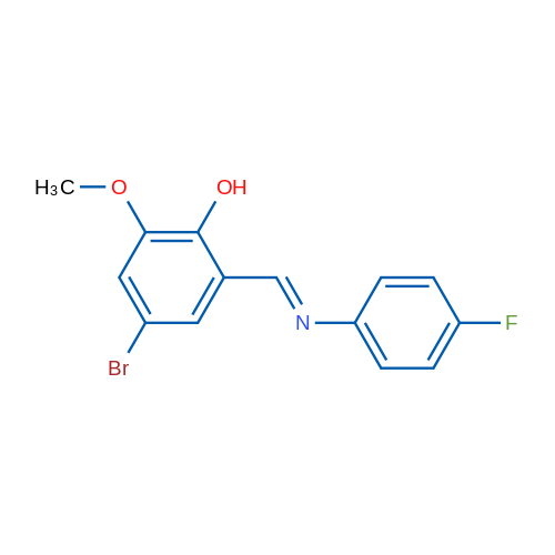 4-Bromo-2-[(1E)-[(4-fluorophenyl)imino]methyl]-6-methoxyphenol 1g