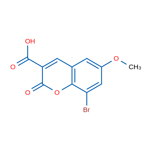 8-Bromo-6-methoxy-2-oxo-2H-chromene-3-carboxylic acid 1g