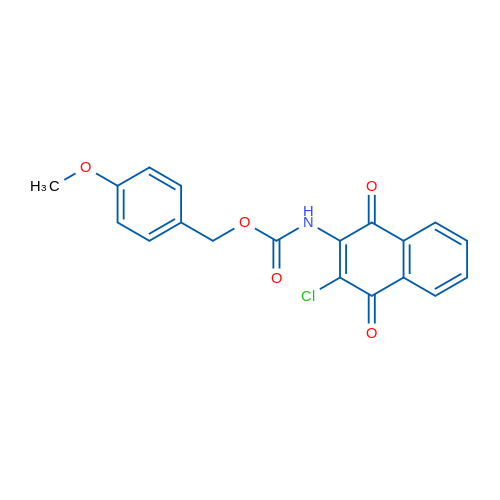 (4-Methoxyphenyl)methyl N-(3-chloro-1,4-dioxo-1,4-dihydronaphthalen-2-yl)carbamate 1g