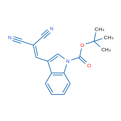 tert-Butyl 3-(2,2-dicyanoeth-1-en-1-yl)-1H-indole-1-carboxylate 1g