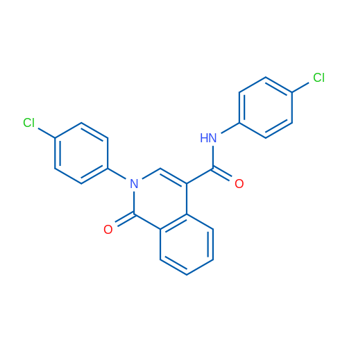 N,2-Bis(4-chlorophenyl)-1-oxo-1,2-dihydroisoquinoline-4-carboxamide 1g