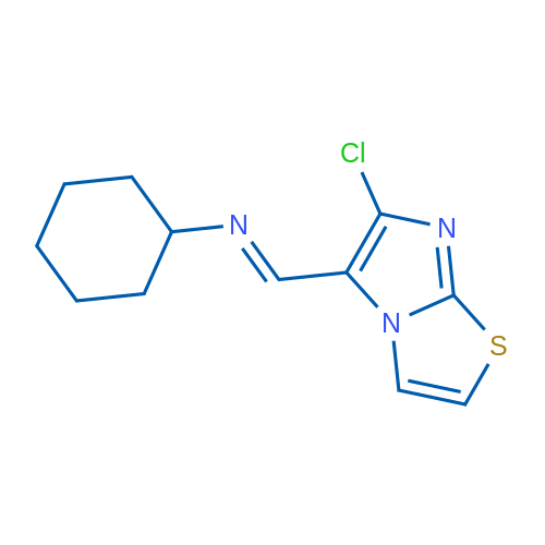 (1E)-1-{6-chloroimidazo[2,1-b][1,3]thiazol-5-yl}-N-cyclohexylmethanimine 1g