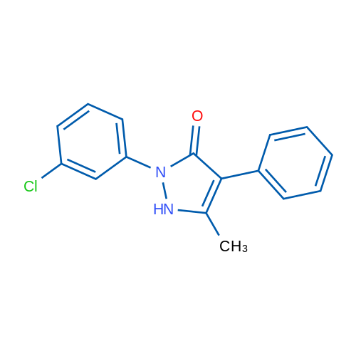 2-(3-Chlorophenyl)-5-methyl-4-phenyl-2,3-dihydro-1H-pyrazol-3-one 1g