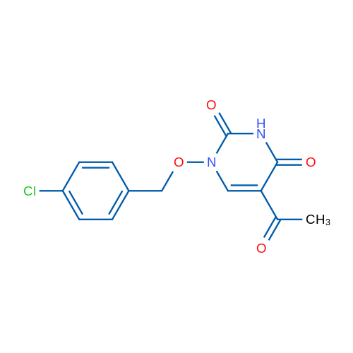 5-Acetyl-1-[(4-chlorophenyl)methoxy]-1,2,3,4-tetrahydropyrimidine-2,4-dione 1g