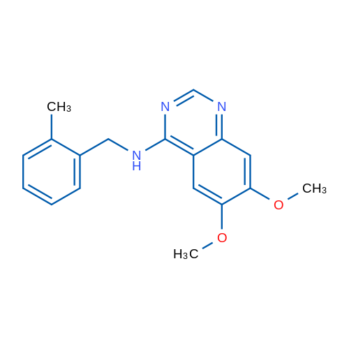 6,7-Dimethoxy-N-[(2-methylphenyl)methyl]quinazolin-4-amine 1g