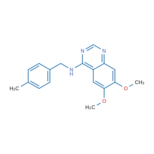 6,7-Dimethoxy-N-[(4-methylphenyl)methyl]quinazolin-4-amine 1g