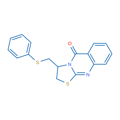 3-[(Phenylsulfanyl)methyl]-2H,3H,5H-[1,3]thiazolo[2,3-b]quinazolin-5-one 1g