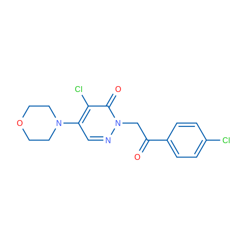 4-Chloro-2-[2-(4-chlorophenyl)-2-oxoethyl]-5-(morpholin-4-yl)-2,3-dihydropyridazin-3-one 1g