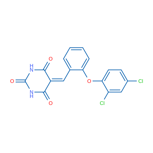 5-{[2-(2,4-dichlorophenoxy)phenyl]methylidene}-1,3-diazinane-2,4,6-trione 1g