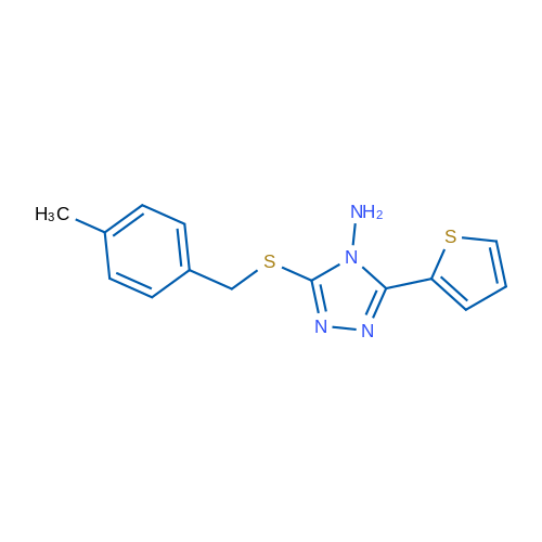 3-{[(4-methylphenyl)methyl]sulfanyl}-5-(thiophen-2-yl)-4H-1,2,4-triazol-4-amine 1g