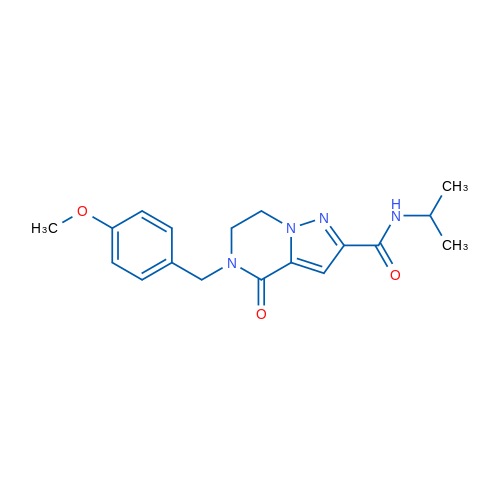 5-[(4-Methoxyphenyl)methyl]-4-oxo-N-(propan-2-yl)-4H,5H,6H,7H-pyrazolo[1,5-a]pyrazine-2-carboxamide 1g