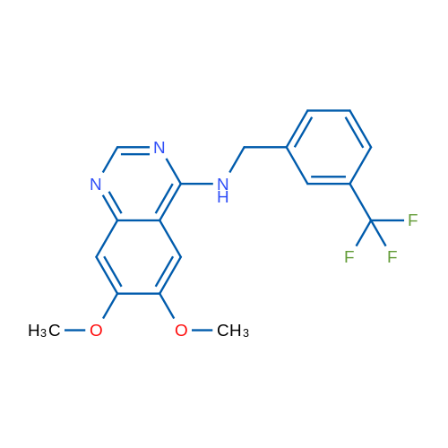 6,7-Dimethoxy-N-{[3-(trifluoromethyl)phenyl]methyl}quinazolin-4-amine 1g