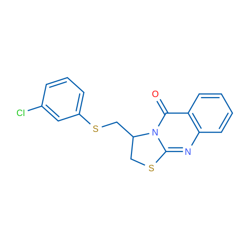 3-{[(3-chlorophenyl)sulfanyl]methyl}-2H,3H,5H-[1,3]thiazolo[2,3-b]quinazolin-5-one 1g