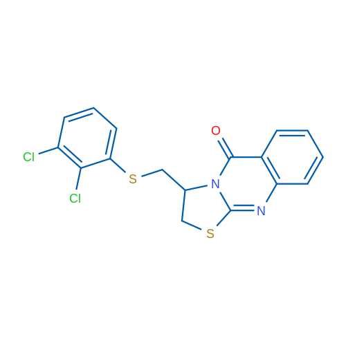 3-{[(2,3-dichlorophenyl)sulfanyl]methyl}-2H,3H,5H-[1,3]thiazolo[2,3-b]quinazolin-5-one 1g