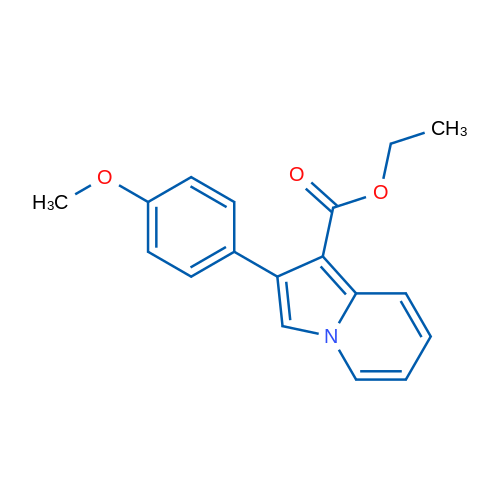 Ethyl 2-(4-methoxyphenyl)indolizine-1-carboxylate 1g