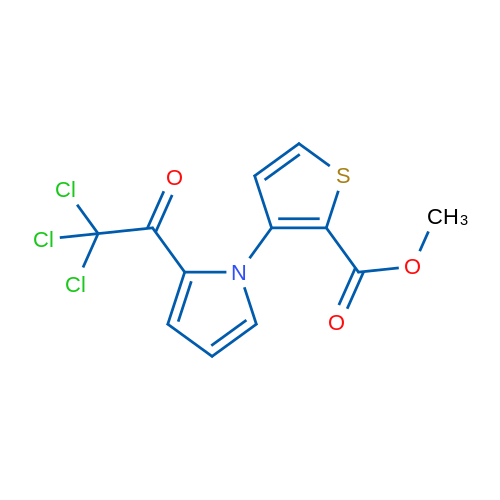 Methyl 3-[2-(2,2,2-trichloroacetyl)-1H-pyrrol-1-yl]thiophene-2-carboxylate 1g