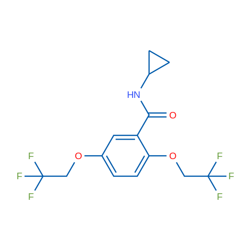 N-Cyclopropyl-2,5-bis(2,2,2-trifluoroethoxy)benzamide 25mg