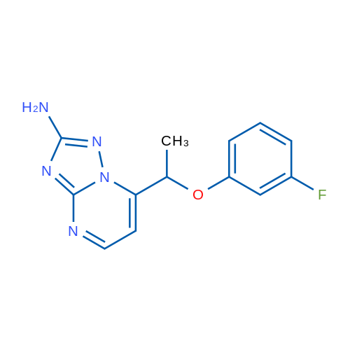 7-[1-(3-Fluorophenoxy)ethyl]-[1,2,4]triazolo[1,5-a]pyrimidin-2-amine 1g