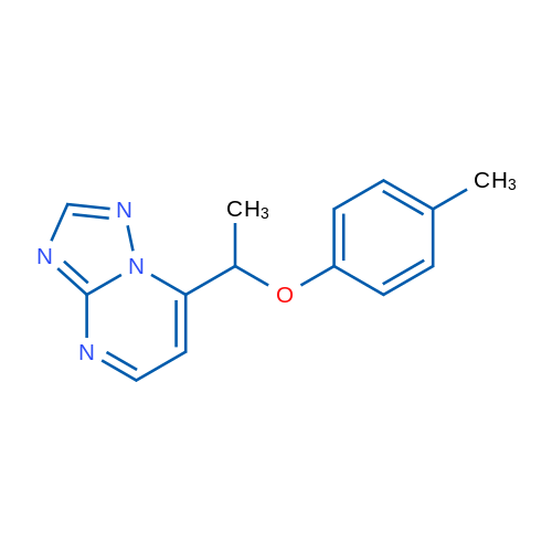 7-[1-(4-Methylphenoxy)ethyl]-[1,2,4]triazolo[1,5-a]pyrimidine 1g