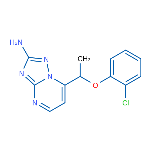 7-[1-(2-Chlorophenoxy)ethyl]-[1,2,4]triazolo[1,5-a]pyrimidin-2-amine 1g