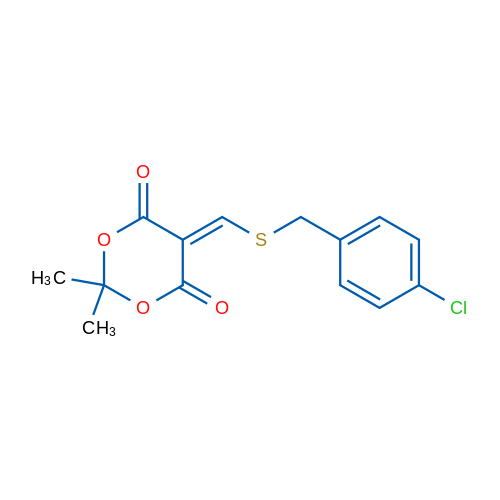 5-({[(4-chlorophenyl)methyl]sulfanyl}methylidene)-2,2-dimethyl-1,3-dioxane-4,6-dione 1g