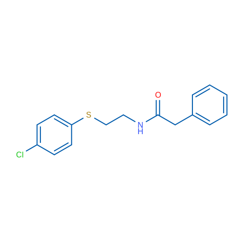 N-{2-[(4-chlorophenyl)sulfanyl]ethyl}-2-phenylacetamide 1g