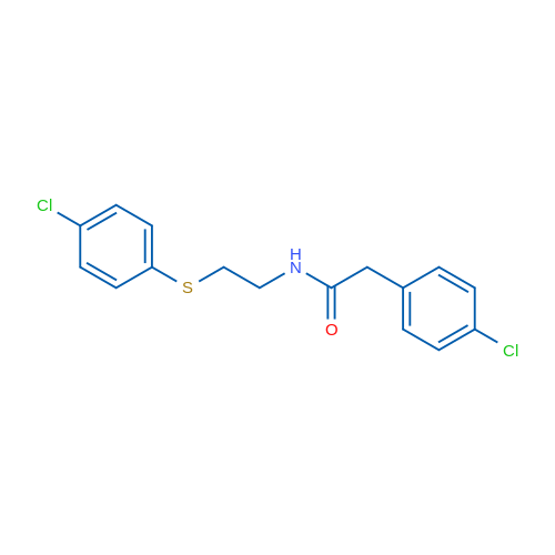2-(4-Chlorophenyl)-N-{2-[(4-chlorophenyl)sulfanyl]ethyl}acetamide 1g