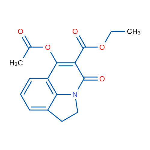 Ethyl 9-(acetyloxy)-11-oxo-1-azatricyclo[6.3.1.0^{4,12}]dodeca-4,6,8(12),9-tetraene-10-carboxylate 1g
