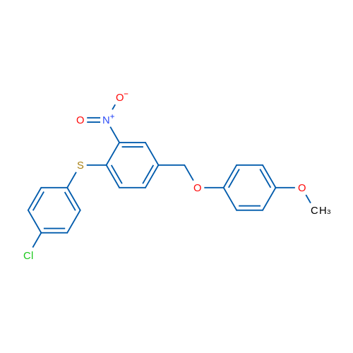 1-[(4-Chlorophenyl)sulfanyl]-4-[(4-methoxyphenoxy)methyl]-2-nitrobenzene 1g