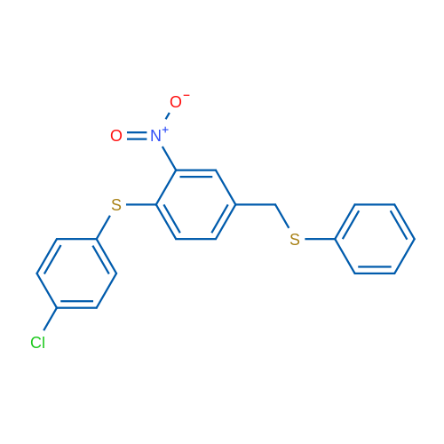 1-[(4-Chlorophenyl)sulfanyl]-2-nitro-4-[(phenylsulfanyl)methyl]benzene 1g