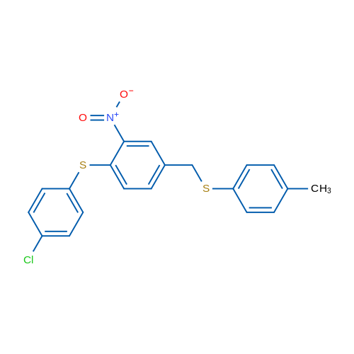 1-[(4-Chlorophenyl)sulfanyl]-4-{[(4-methylphenyl)sulfanyl]methyl}-2-nitrobenzene 1g
