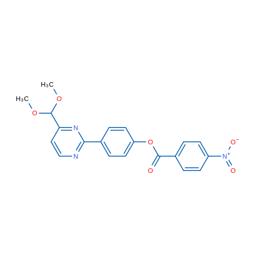 4-[4-(Dimethoxymethyl)pyrimidin-2-yl]phenyl 4-nitrobenzoate 1g