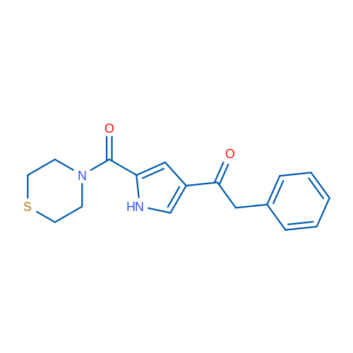 2-Phenyl-1-[5-(thiomorpholine-4-carbonyl)-1H-pyrrol-3-yl]ethan-1-one 1g