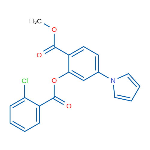 Methyl 2-(2-chlorobenzoyloxy)-4-(1H-pyrrol-1-yl)benzoate 1g