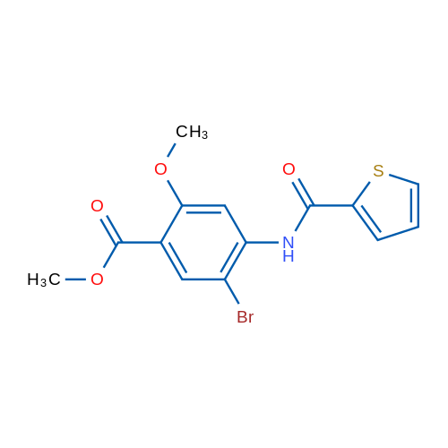Methyl 5-bromo-2-methoxy-4-(thiophene-2-amido)benzoate 1g