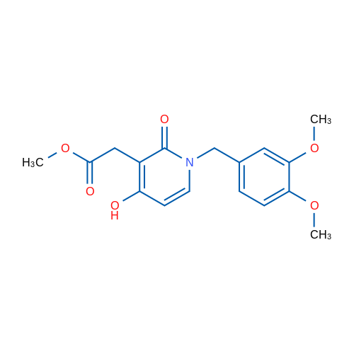 Methyl 2-{1-[(3,4-dimethoxyphenyl)methyl]-4-hydroxy-2-oxo-1,2-dihydropyridin-3-yl}acetate 1g