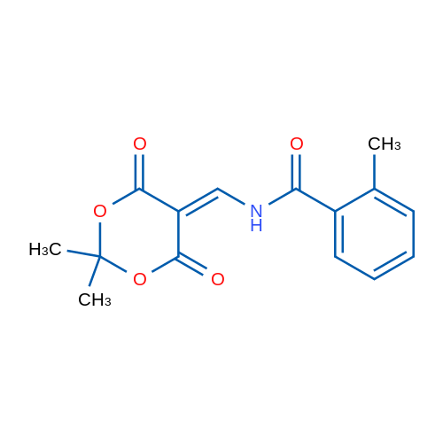 N-[(2,2-Dimethyl-4,6-dioxo-1,3-dioxan-5-ylidene)methyl]-2-methylbenzamide 1g