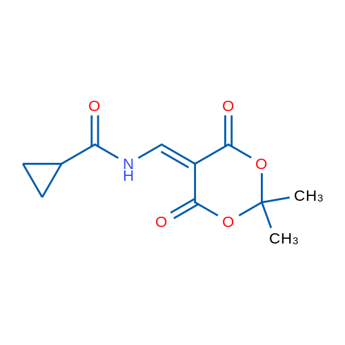 N-[(2,2-Dimethyl-4,6-dioxo-1,3-dioxan-5-ylidene)methyl]cyclopropanecarboxamide 1g
