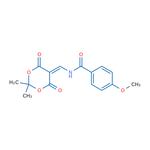 N-[(2,2-Dimethyl-4,6-dioxo-1,3-dioxan-5-ylidene)methyl]-4-methoxybenzamide 1g