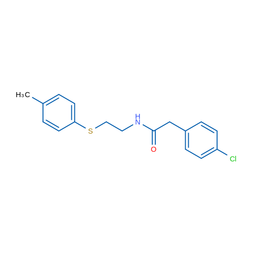 2-(4-Chlorophenyl)-N-{2-[(4-methylphenyl)sulfanyl]ethyl}acetamide 1g
