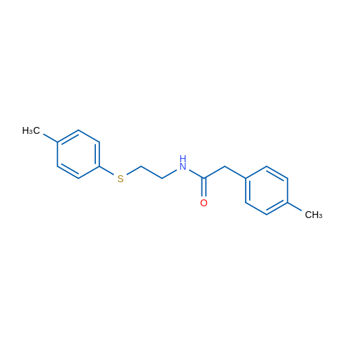 2-(4-Methylphenyl)-N-{2-[(4-methylphenyl)sulfanyl]ethyl}acetamide 1g