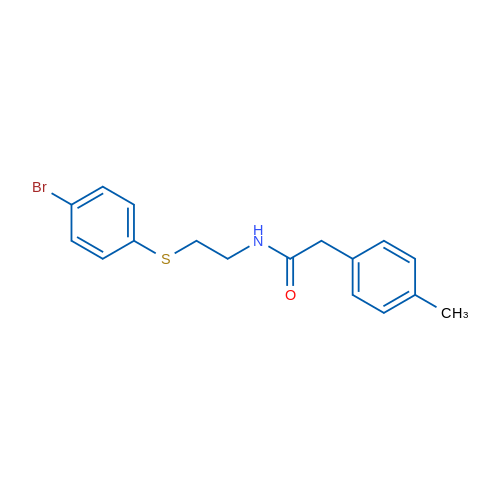 N-{2-[(4-bromophenyl)sulfanyl]ethyl}-2-(4-methylphenyl)acetamide 1g