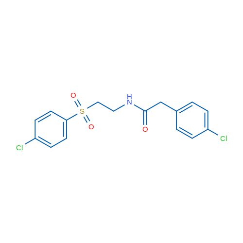 N-[2-(4-Chlorobenzenesulfonyl)ethyl]-2-(4-chlorophenyl)acetamide 1g