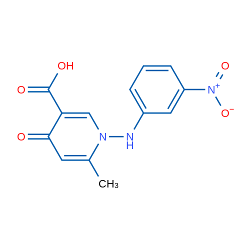 6-Methyl-1-[(3-nitrophenyl)amino]-4-oxo-1,4-dihydropyridine-3-carboxylic acid 1g
