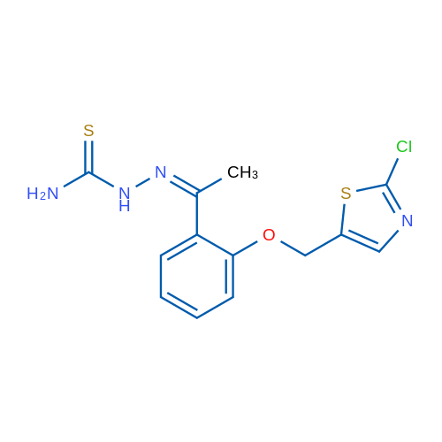 [(Z)-(1-{2-[(2-chloro-1,3-thiazol-5-yl)methoxy]phenyl}ethylidene)amino]thiourea 1g