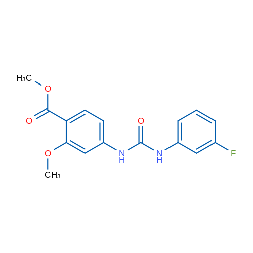 Methyl 4-{[(3-fluorophenyl)carbamoyl]amino}-2-methoxybenzoate 1g