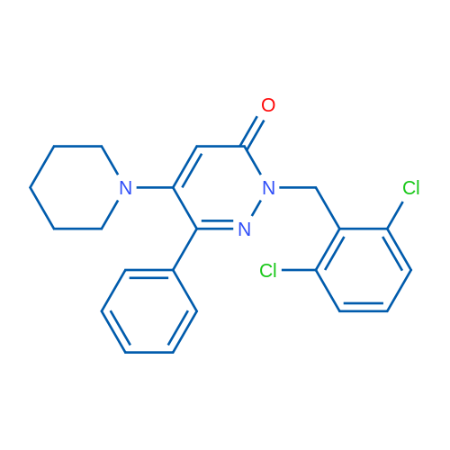 2-[(2,6-Dichlorophenyl)methyl]-6-phenyl-5-(piperidin-1-yl)-2,3-dihydropyridazin-3-one 1g